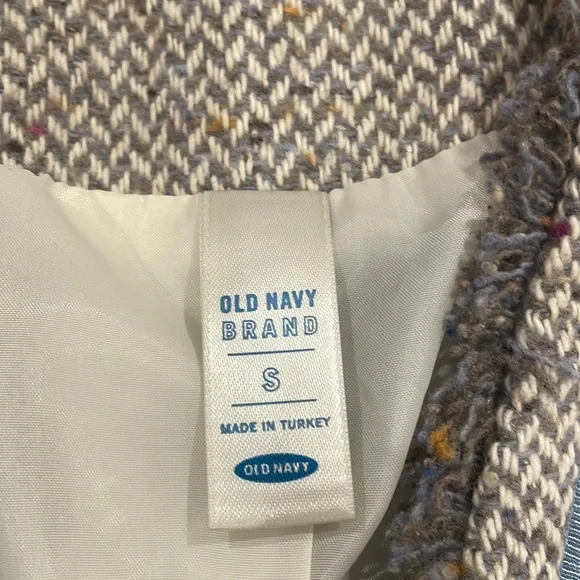 Old Navy Wool Boucle Tweed Blazer - Size Small - Picture 5 of 7